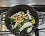 鶏むね肉とブロッコリーのペペロンチーノ風作り方4写真
