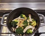 鶏むね肉とブロッコリーのペペロンチーノ風作り方6写真