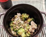 鶏むね肉とブロッコリーのペペロンチーノ風作り方7写真