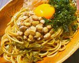 高菜納豆パスタ作り方5写真