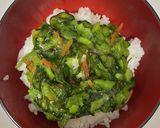 野沢菜卵ご飯作り方1写真