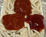 冷凍うどんで5分で出来るナポリタン作り方1写真