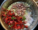 Chard and Ham Pasta作り方4写真
