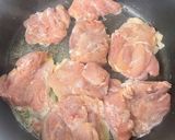 Xmas 鶏肉のゴルゴンゾーラクリーム煮作り方3写真