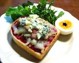 果物と2種類のチーズのブルスケッタ　作り方6写真