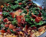 Chard and Ham Pasta作り方7写真