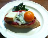 果物とベーコンチーズトースト作り方3写真