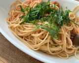 簡単　明太子パスタ　栗原はるみさん風作り方7写真