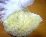 千切りキャベツ☆圧縮保存法☆作り方7写真
