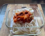 ほぼ5分で簡単！冷凍うどんのキムチーズ作り方1写真