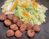 冷凍肉団子で簡単！白菜のオイスター煮作り方10写真
