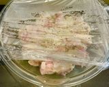 レンチンのみ！鶏キャベツの胡麻マヨソース作り方4写真
