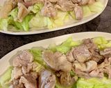 レンチンのみ！鶏キャベツの胡麻マヨソース作り方8写真