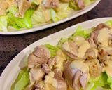 レンチンのみ！鶏キャベツの胡麻マヨソース作り方9写真