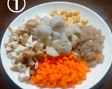 里芋と大根菜のお寿司作り方1写真