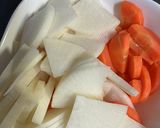 豚こま肉を丸めてだし醤油味で食す〜♪作り方1写真