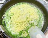 生クリーム不要♪生青海苔でクリームパスタ作り方2写真