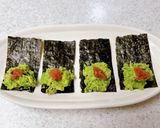 海苔で巻き巻き♪アボカドの梅和え作り方3写真