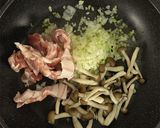 お店の味！豚肉と長ねぎの和風スパゲッティ作り方4写真
