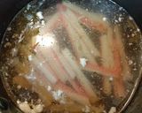 5分で！カニカマうまトロ玉子スープ作り方1写真