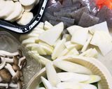 餅の入った福袋をのせた けんちん汁作り方2写真