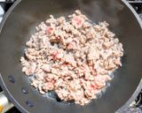 豚ひき肉と長ネギの塩麻婆豆腐作り方4写真