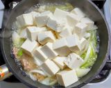 豚ひき肉と長ネギの塩麻婆豆腐作り方6写真