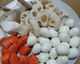 野菜の煮物+うずら卵作り方2写真