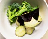 レンジ肉無豆腐きな粉ナポリタン味野菜炒め作り方9写真