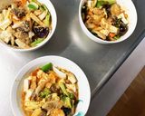 レンジ肉無豆腐きな粉ナポリタン味野菜炒め作り方16写真