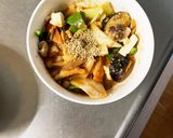 レンジ肉無豆腐きな粉ナポリタン味野菜炒め作り方18写真