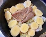 白菜と豚塊肉の白ワイン煮込み作り方5写真
