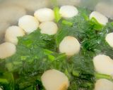 ほうれん草 お麩 かきたま味噌汁^^作り方2写真