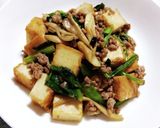 小松菜と厚揚げと豚ひき肉の中華炒め作り方4写真