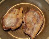 ガーリック醤油ポークステーキ♩作り方2写真