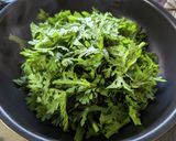 永遠に食べたい！春菊のガーリック炒め作り方3写真