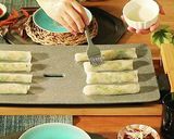 生春巻きの皮でカリもちエビ春巻き作り方5写真