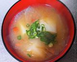 なめこと大根・じゃがいもの味噌汁作り方7写真