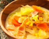 5分で!具沢山の味噌ミルクスープ作り方17写真