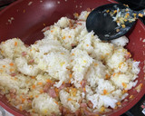 冷やご飯活用！トロトロ卵のピラフ風焼き飯作り方3写真