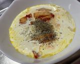 フライパン不要〜キムチチーズカルボナーラ作り方3写真