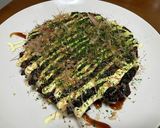 かぼちゃの天ぷら入りのお好み焼き♬作り方12写真