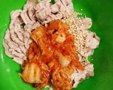 豚しゃぶキムチ和え作り方4写真