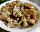 豚バラ肉で・マヨ醤〜ブタ丼作り方5写真