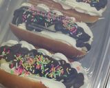 お祭りチョコバナナ＊バナナホイップサンド作り方13写真