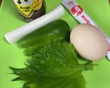 大葉の香り豊かなシンプル炒飯（派手無し）作り方1写真