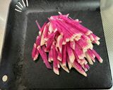 紅芯大根の甘酢漬け♡作り方1写真