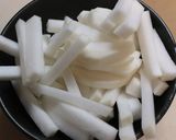 簡単美味♪七草にも♪熱湯で煮る蕪のお粥作り方2写真