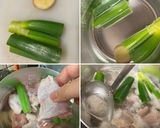 関西風　鶏腿肉と里芋の雑煮　白味噌仕立て作り方2写真