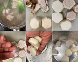 関西風　鶏腿肉と里芋の雑煮　白味噌仕立て作り方4写真